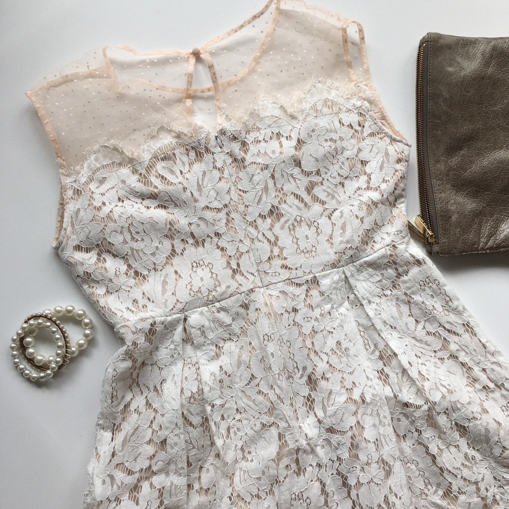 Anthropologie Current Air Lace Dress size Large